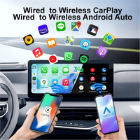 Boîte intelligente multimédia portable avec WiFi intégré et USB Wifi6, convertit le CarPlay filaire en sans fil, Mini Ultra2 CarPlay Android Auto