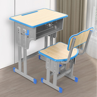 Table d'étude réglable en hauteur pour école primaire avec plateau en contreplaqué, autres meubles scolaires, prix du mobilier