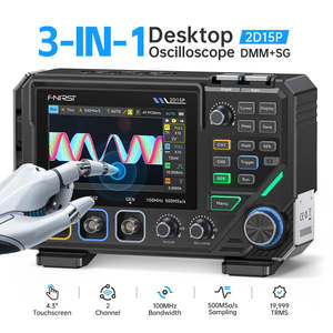 ออสซิลโลสโคป FNIRSI 2D15P 3-in-1 แบบสองช่องสัญญาณ 100MHz พร้อมจอแสดงผลฟอสเฟอร์ มัลติมิเตอร์ เครื่องกำเนิดสัญญาณ 2D15P FNIRSI 2D15P 2D15P FNIRS - Product Image 2