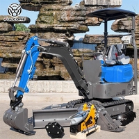 Mini-excavatrice FULCORE à prix de gros, largeur réglable, performances hydrauliques puissantes pour la construction