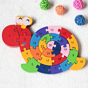 80 Diseños de Rompecabezas de Madera 3D, Bloques de Letras y Números, 2 Caras, Animales, Vehículos, Dibujos Animados, Marinos, Juguetes Educativos Tempranos Montessori - Product Image 4