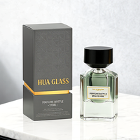 In Stock Custom Empty Perfume Bottle Luxury Unique Glass Perfume Bottle 30ml Glass Clear Perfume Bottle With Packaging Box