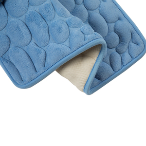 SHENGDE Lavable Salle De Bains <span class=keywords><strong>Tapis</strong></span> <span class=keywords><strong>Tapis</strong></span> Super Absorbant <span class=keywords><strong>Tapis</strong></span> De Toilette <span class=keywords><strong>Antidérapant</strong></span> Doux Pavé En Relief Mousse À Mémoire <span class=keywords><strong>Tapis</strong></span> De Bain - Product Image 5