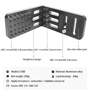 Boxin ขาตั้งกล้องสามขาสำหรับกล้อง DSLR สากล, ขาตั้งกล้องแบบแผ่นยึดแบบปลดออกได้อย่างรวดเร็วรูปตัวแอล - Product Image 2