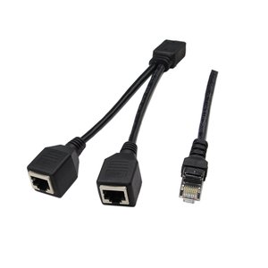 Cable Ethernet Cat5 en Forma de Y de 0.25m, RJ45 Macho a Doble Hembra, Divisor para Conexión de Red - Product Image 2