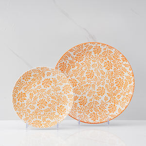 طقم أدوات مائدة من البورسلين بنمط كرتوني أنيمي برتقالي إبداعي مع أوعية سيراميك آمنة للاستخدام في غسالة الأطباق والفرن للمطاعم والفنادق - Product Image 2