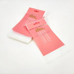 Изготовленный На Заказ напечатанные Resealable самоклеящийся полиэтиленовый пакет уплотнение Прозрачный Закрывающийся пластический Opp упаковка мешок с головка карты