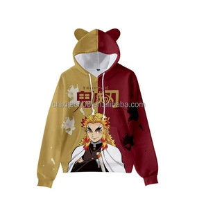 Sudadera con Capucha con Diseño de <span class=keywords><strong>Anime</strong></span> Japonés de Fantasmas - Diseño de Orejas de Gato en Impresión 3D para Adultos y Niños - Product Image 6