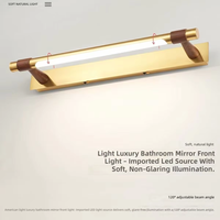 Lumière LED frontale pour miroir de salle de bain, luminaire moderne de luxe pour salle de bain, éclairage de miroir de salle de bain, lumière pour surface de miroir, applique murale longue
