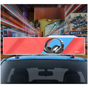 Bandes lumineuses LED étanches Boîte à lumière de voiture Matériau de haute qualité Publicité Lumière de toit de voiture Écran d'affichage LED de toit de voiture - Product Image 5