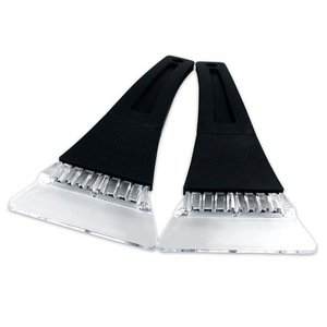 Grattoir à glace en plastique, pelle à neige pour voiture 22,5x11cm pour dégivrage et élimination de la neige avec poignée fixe - Product Image 1