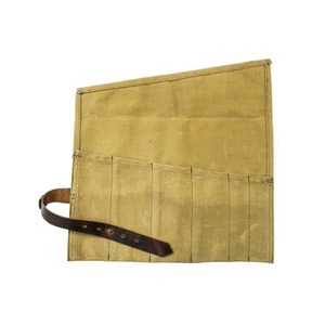 Échantillon gratuit : Grand sac de rangement enroulable pour outils (6 compartiments), pochette de transport portable, organisateur d'outils de travail du bois, style vintage - Product Image 1