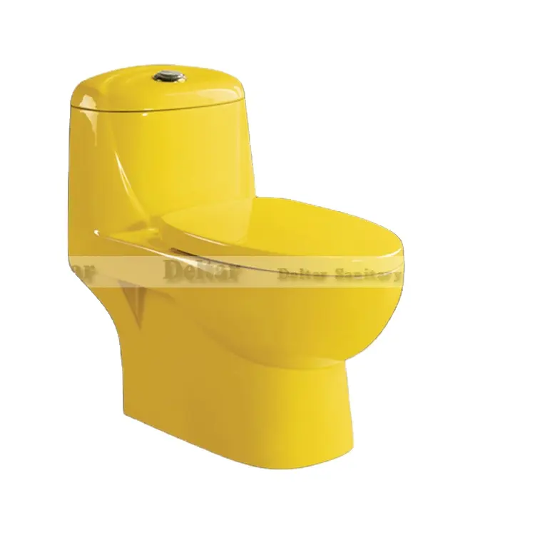 Cor amarela Higiênico Todos Marca Toilet Bowl, Banheiros Coloridos para Venda Tipo de Estilo, malásia com Todos Os Chaozhou Cerâmica Moderna 1280