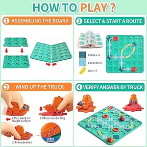 Jeu de construction de labyrinthe routier, jeu de réflexion logique, jouet de construction pour enfants, grand ensemble de jouets éducatifs, casse-têtes intelligents pour le développement du cerveau - Product Image 6
