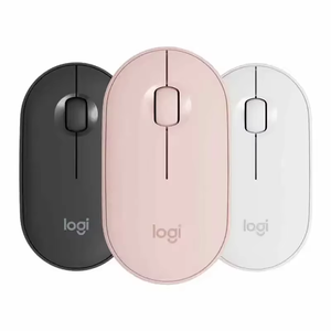 Logitech Pebble <b>Wireless</b> <b>Mouse</b>, Silent Click Symmetric <b>Mouse</b>, Portable Ultra-Thin Fashion <b>Mice</b> <b>for</b> Office Home <b>Laptop</b> - Product Image 1