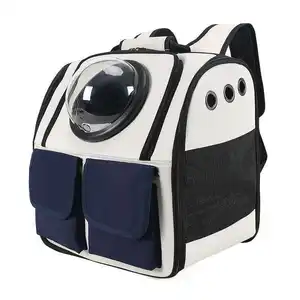Factory Wholesale Travel Dogs Pet Carrier Airline Approved Expandable Backpack Pet Carrier Back Dog Carrier Bicycle
