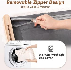 Yüksek kaliteli katı ahşap ve sağlam Metal çerçeve, <span class=keywords><strong>b</strong></span>üyük kedi hamak tarafından desteklenen fermuar tasarı<span class=keywords><strong>m</strong></span>ı ile yumuşak yastıklı kedi pencere yatak - Product Image 3