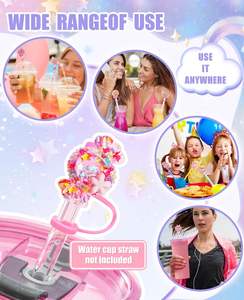 <strong>Funny</strong> Diamond Fruit <strong>Straw</strong> Cover Cap for Cup Compatible with Tumbler 40oz/30oz/20oz Accessories,TLX0106 - Product Image 3