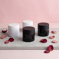 Pot de stockage vide en PET transparent écologique avec bouchon sécurité enfant, pot d'emballage en plastique pour herbes, grains de café, fleurs séchées