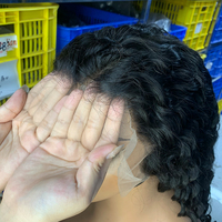 Perruque frontale HD 13x6 à ondulations profondes de 40 pouces, densité 300, cheveux humains alignés sur les cuticules, vente en gros pour revendeurs, cheveux bruts et vierges, dentelle HD