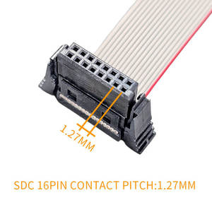 Conector de Cable SDC, Paso de 1.27 mm, Cable Plano IDC Gris de 16 Pines, Arnés de Cableado Flexible Plano, Cable Plano Tipo Cinta - Product Image 2