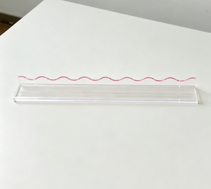 Luxe Mahjong Acryl Wave Rack en Pusher Amerikaanse stijl 2-in-1 tafel voor schaak- en kaartspellen 17,5 inch - Product Image 2