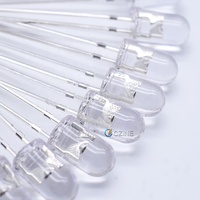 Kit de diodes LED 5 mm à émission directe (DIP) avec lentille transparente, 1000 pièces/sac, couleurs rondes bleu, jaune, orange, rouge 395 nm, vert, pour dropshipping