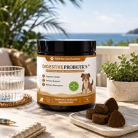 Friandises à Mâcher Probiotiques Marque Blanche pour Chiens – Supplément Digestif 6 Souches pour la Santé Intestinale et Immunitaire des Chiens