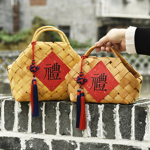 Emballage cadeau créatif écologique Anniversaire Mariage Nouvel An Célébration Souvenir <span class=keywords><strong>Panier</strong></span> cadeau <span class=keywords><strong>Panier</strong></span> de pendaison de crémaillère - Product Image 2