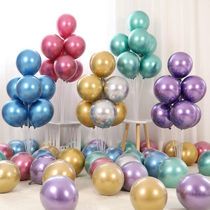 Palloncino in metallo a elio perlato addensato in lattice opaco pastello da 12 pollici 50 pezzi per la decorazione compleanno paty - Product Image 5