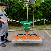 Lève-pieds à ventouse électrique portable 200 kg pour travaux de construction routière et de pavage en béton
