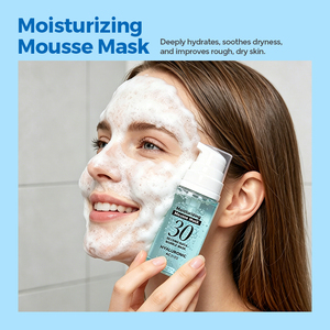 Masque en feuille sans rinçage Deep Moisturizing Oxygen Cloud <span class=keywords><strong>Surf</strong></span>, tonique moussant à l'hyaluronate de sodium pour peaux ternes, marque privée - Product Image 3