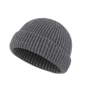 Bonnet en tricot unisexe en fausse <span class=keywords><strong>laine</strong></span>, bonnet de pêcheur à revers court, coupe-vent, chaud, bonnet d'hiver pour un usage quotidien en plein air - Product Image 3