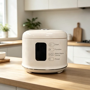 Autocuiseur intelligent 1,6 L, 8 programmes intelligents, 400 W, multicuiseur, cuiseur à riz faible en sucre, minuterie 24 h, fonction maintien au chaud, cuiseur à riz électrique - Product Image 1