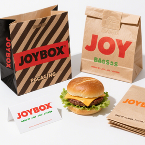 Papel Kraft personalizado para comida rápida, bolsas para llevar a prueba <span class=keywords><strong>de</strong></span> aceite para hamburguesas, patatas fritas, pollo frito, precio <span class=keywords><strong>de</strong></span> fábrica para leche - Product Image 1