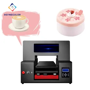 Refinecoler Printer Makanan 1440Dpi, Mesin Pencetak Kue Macaron Kecepatan Tinggi Multifungsi dan Dapat Dimakan