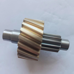 Engranaje de tornillo sin fin de cobre hecho a medida, engranaje helicoidal de precisión para equipos de automatización - Product Image 2