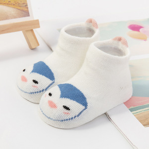 Automne printemps enfants chaussettes pour filles garçons coton infantile décontracté enfant en bas âge nouveau-né chaussettes anti-dérapant respirant Animal Logo mince tricoté - Product Image 6
