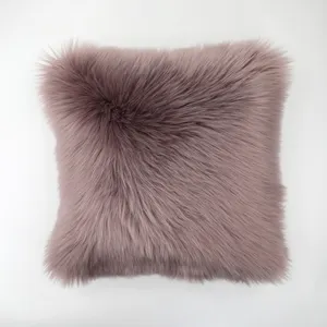 Funda de almohada de lana larga, color nuevo, oem odm, aceptado, hecho en china