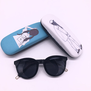Étui à lunettes Xinpeng Cartoon Girl Back View 160x60x35mm, boîte de rangement en métal pour étudiants - Product Image 3
