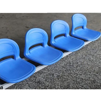 Grande tribune de football en plein air, tribune fixe en plastique, grand siège de stade, banc de tribune, sièges de stade