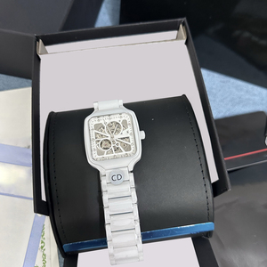 남성용 자동 시계 스퀘어 세라믹 남성용 완전 자동 기계식 스테인레스 스틸 시계 미네랄 크리스탈 페이스 남성용 시계 - Product Image 6