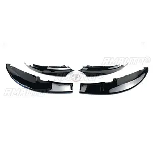 <b>Car</b> Front Bumper Lip <b>for</b> BMW 1 Series E82 M Sport 2007-2013 Splitter <b>Diffuser</b> Spoiler Protector Glossy Black Carbon Fiber Style - Product Image 5