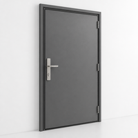 Porte acoustique insonorisée industrielle robuste pour salle de compresseur, contrôle du bruit d'usine