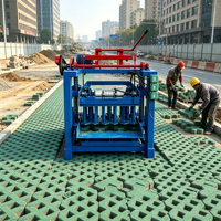 Machine à fabriquer des blocs semi-automatique à haute efficacité, machine à former des briques par vibration pour la production à petite échelle