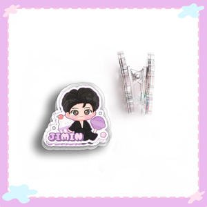 Vente en gros de cadeaux pour fans de KPOP Bangtan Boys, dessin animé JUNGKOOK <span class=keywords><strong>V</strong></span> JIMIN RM JIN J-<span class=keywords><strong>HOPE</strong></span> SUGA, acrylique double face <span class=keywords><strong>4</strong></span>,5 cm, artisanat du Nouvel An, PP - Product Image 6