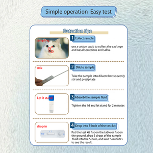 빠른 검출 고양이 헤르페스 바이러스 1형 항원 신속 검사 스트립 FHV 수의학 관리 - Product Image 3