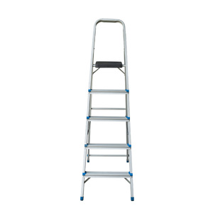 Échelle en aluminium pliable à 5 marches avec plateforme supérieure, usage industriel et domestique - Product Image 3