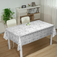 Nappe de table rectangulaire en vinyle blanc à motifs floraux RNPT, nappe de table en PVC, Fabrica De Manteles De Mesa, Nappes De Table PVC