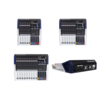Console de mixage audio professionnelle Gooermi TS6, contrôleur de son, entrée 48V alimentation fantôme pour studio d'enregistrement informatique